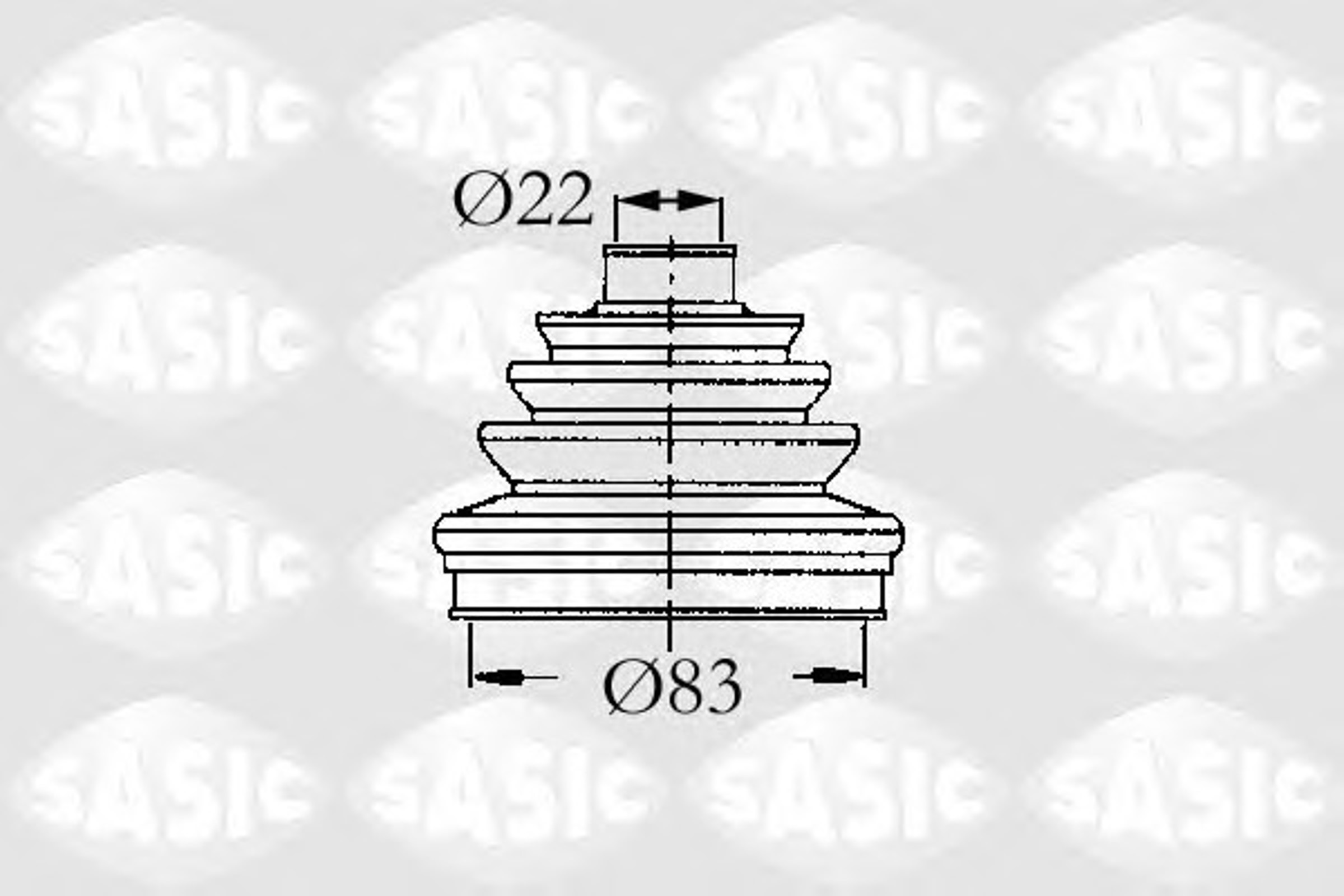 Пыльник шруса SASIC 9004607