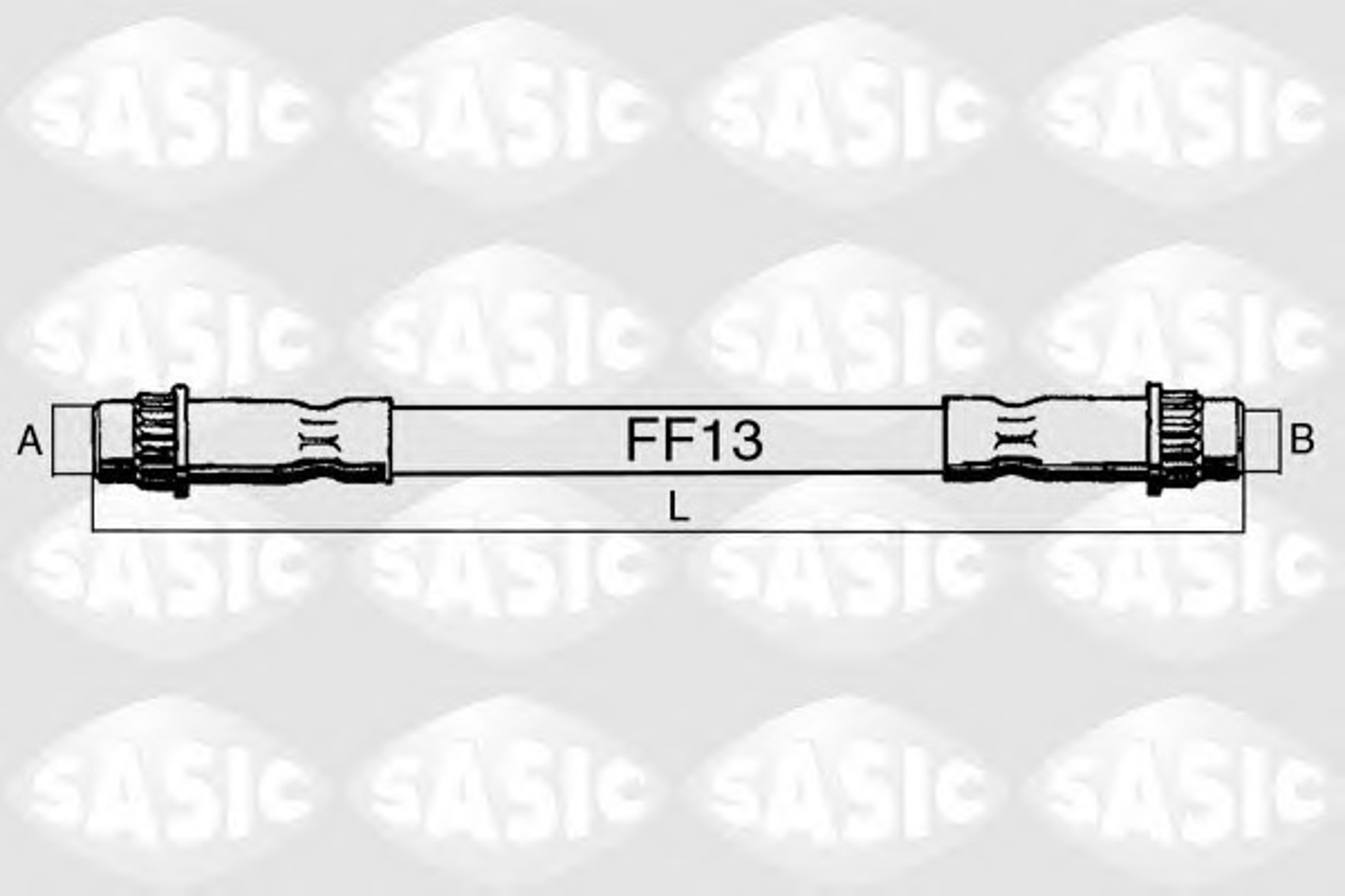Шланг тормозной SASIC SBH0286