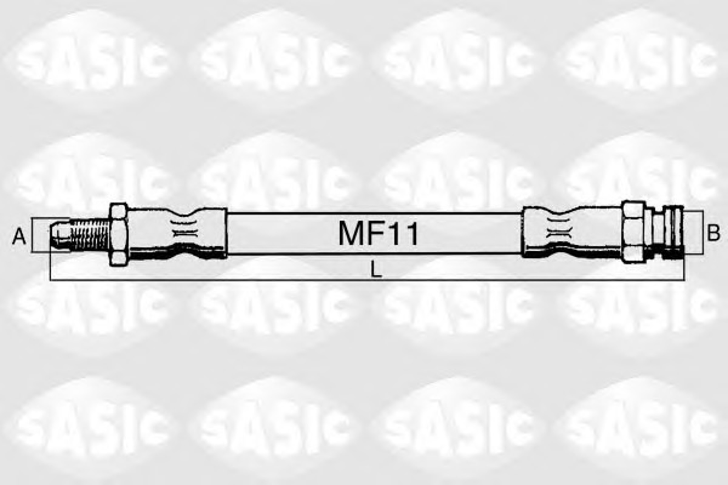 Шланг тормозной SASIC SBH4074