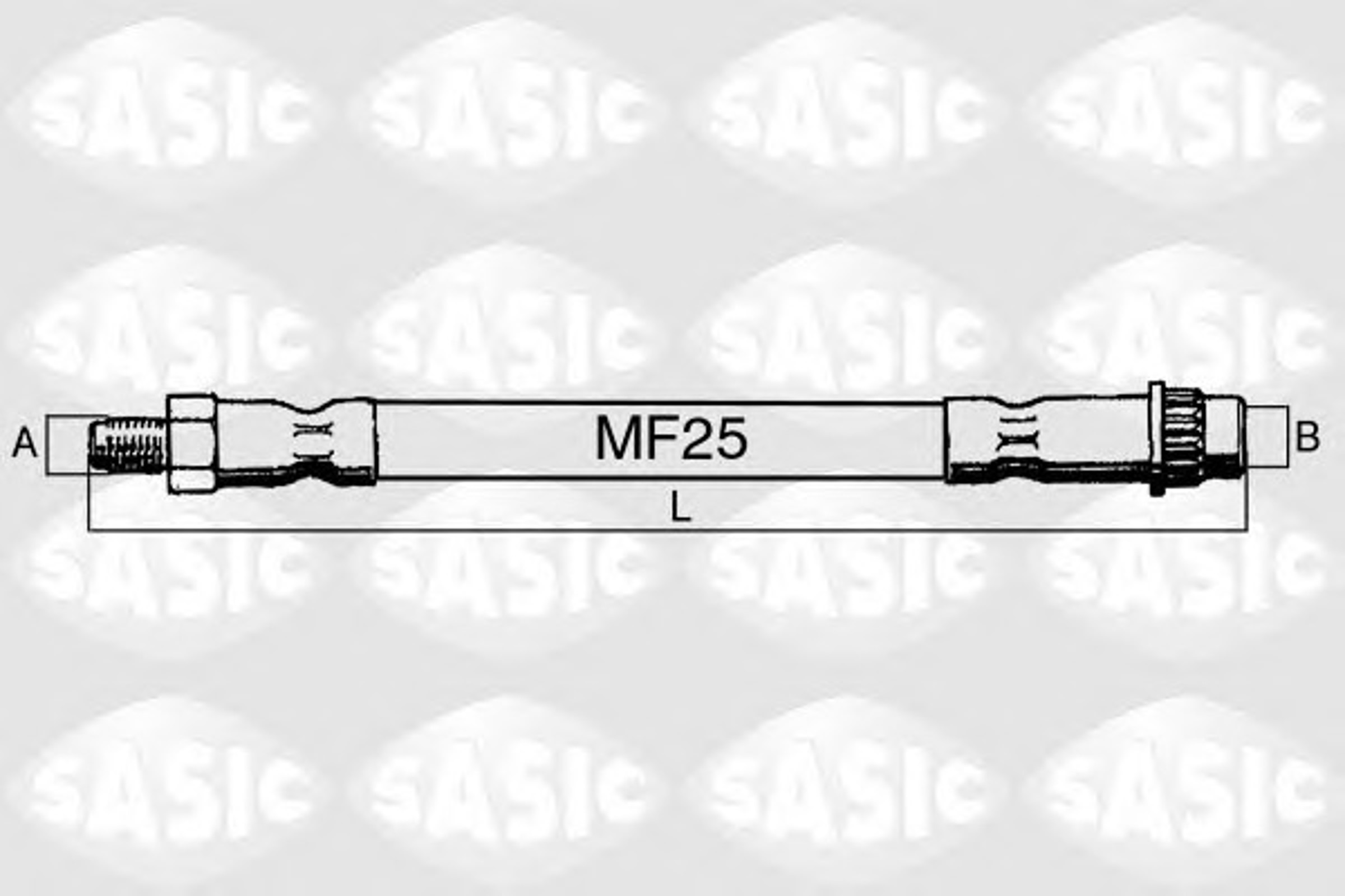 Шланг тормозной SASIC SBH4080