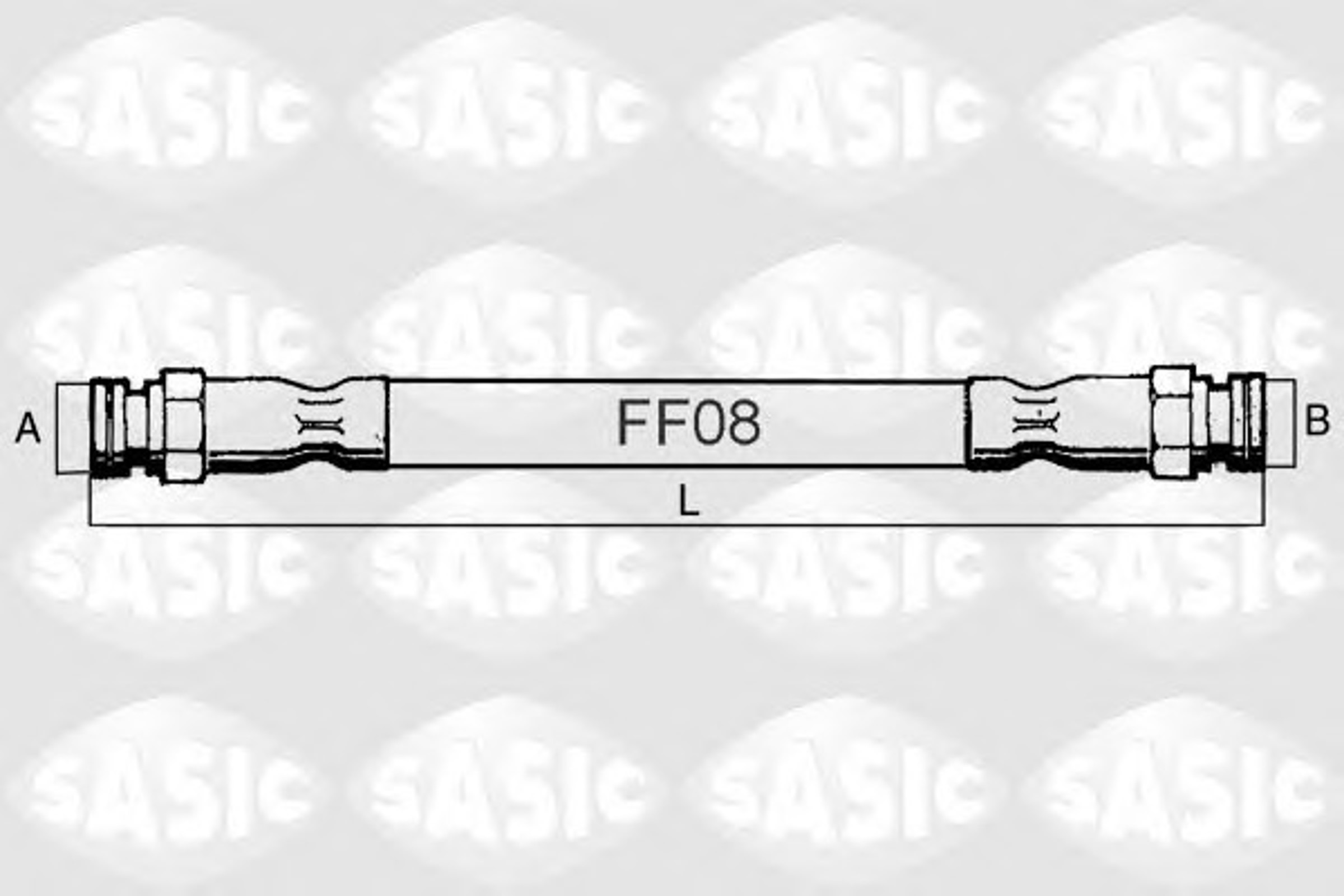 Шланг тормозной SASIC SBH6292