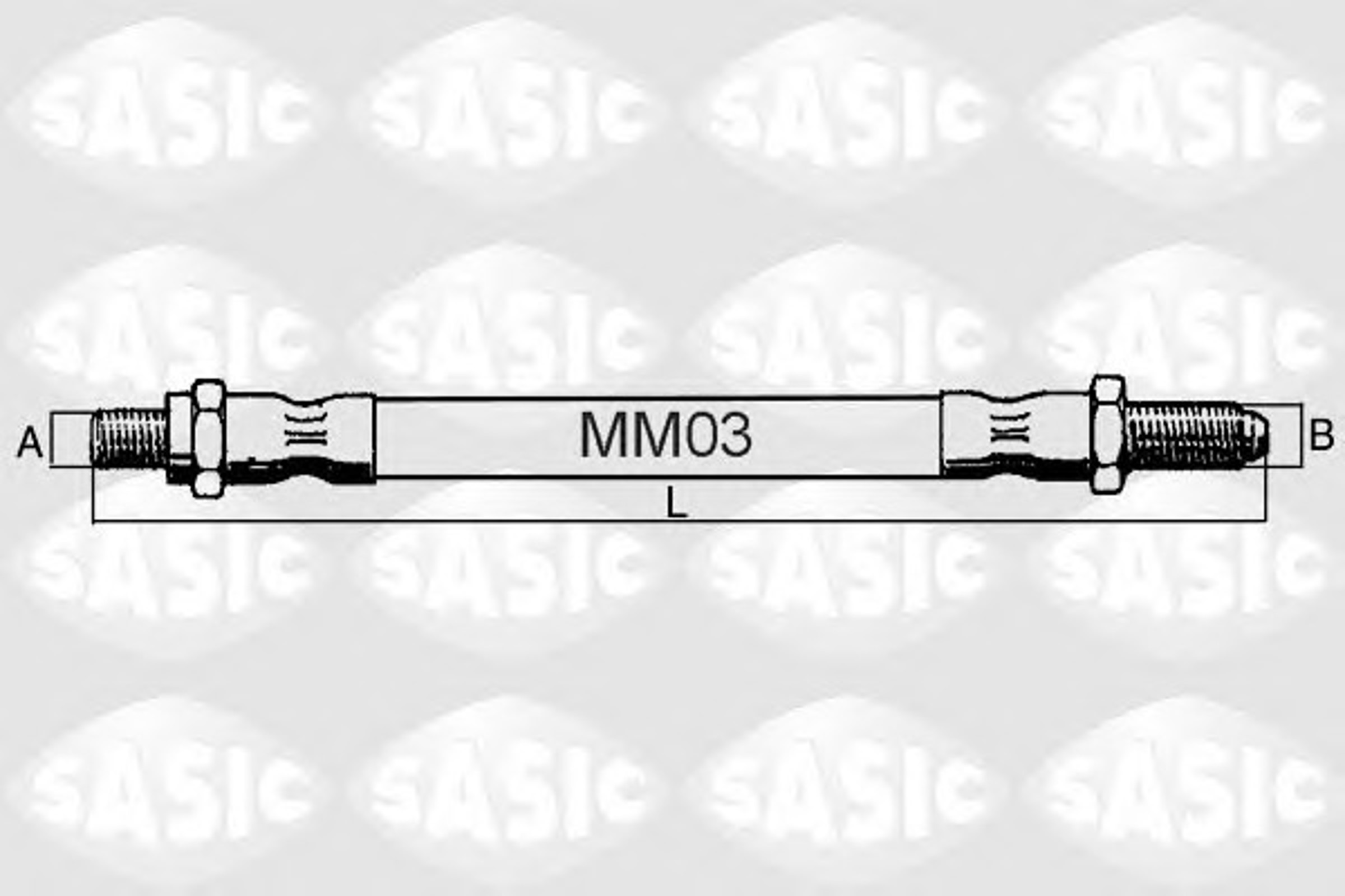 Тормозной шланг SASIC SBH6335