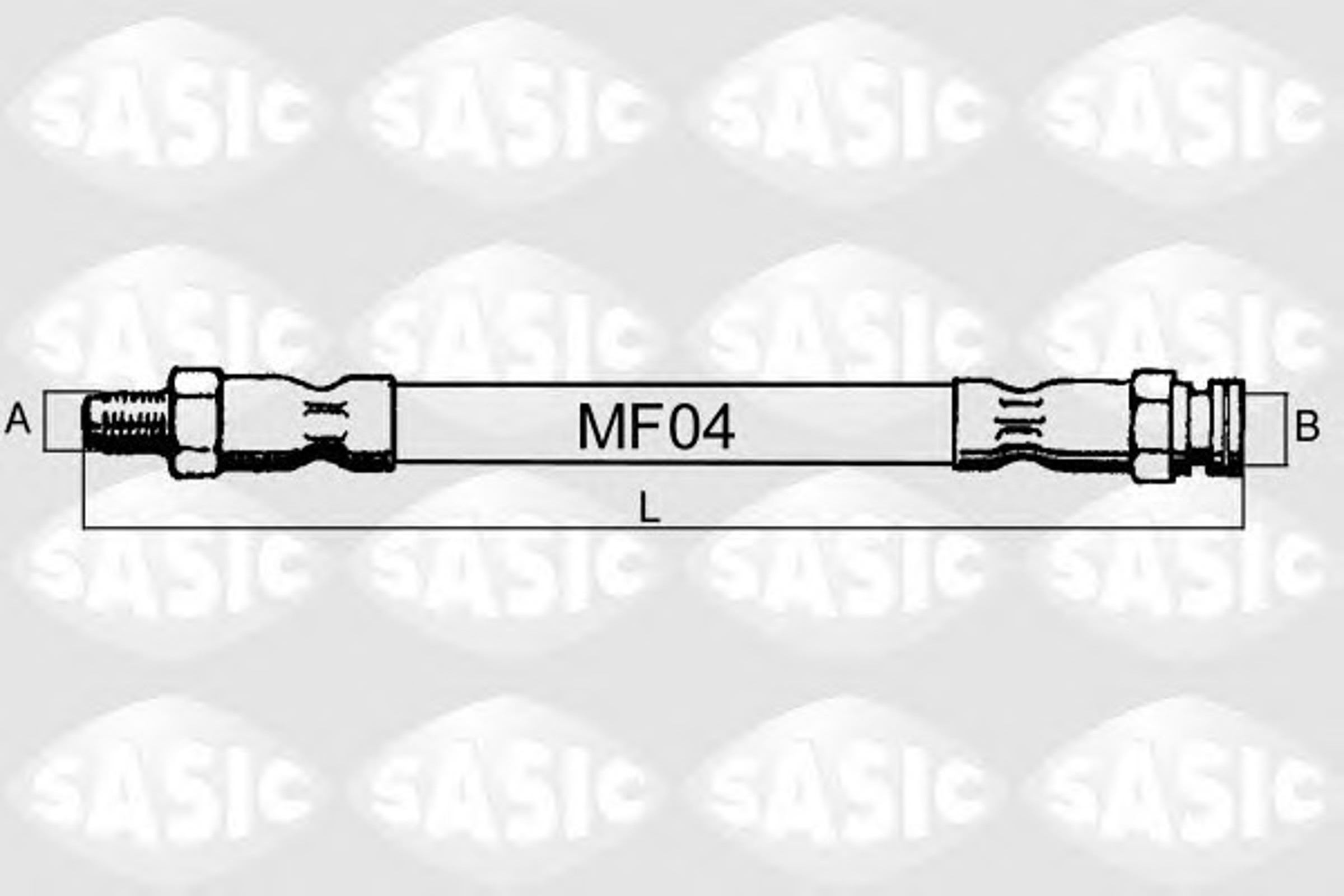 Шланг тормозной SASIC SBH6355