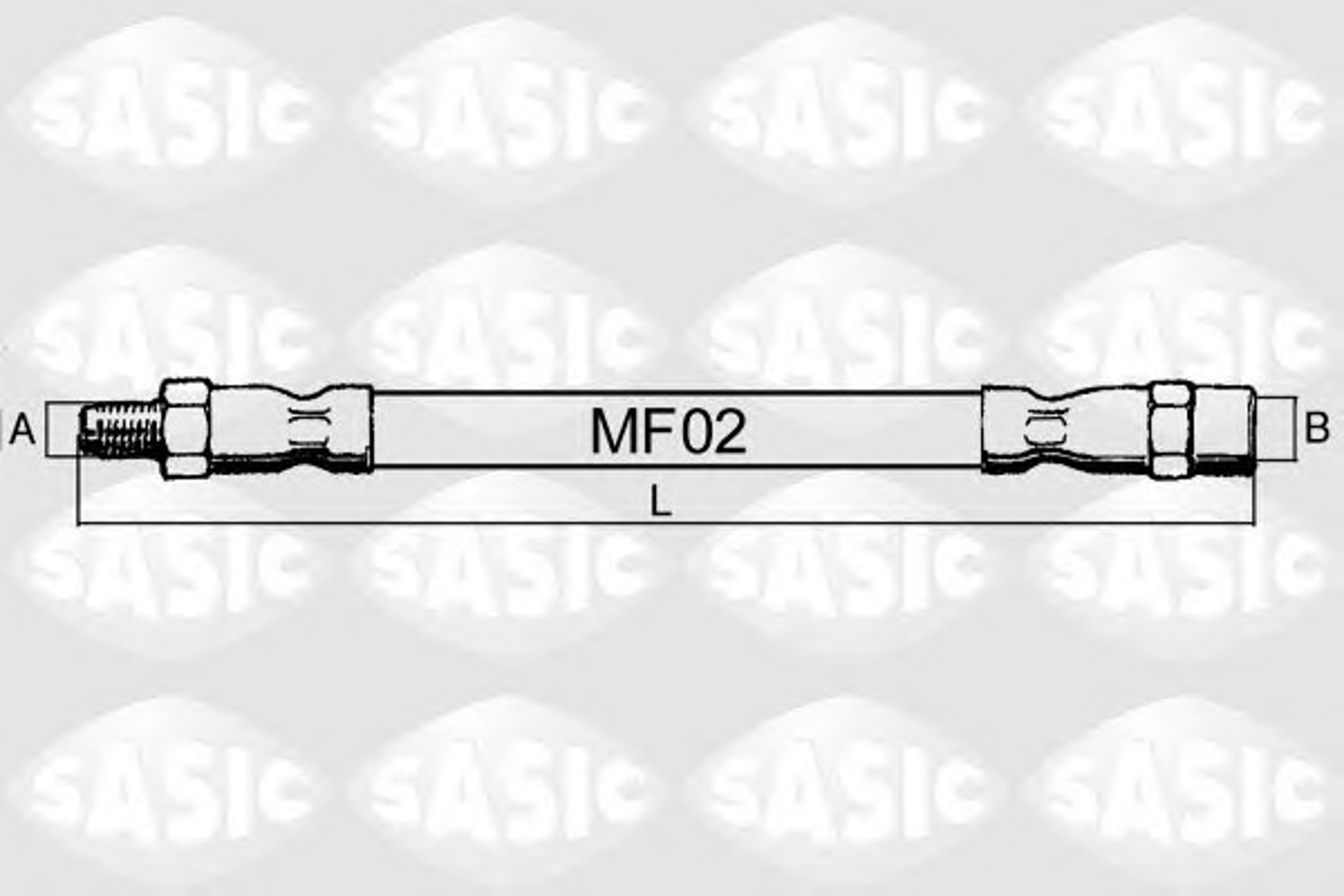 Шланг тормозной SASIC SBH6383