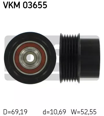 Шкив генератора SKF VKM03655