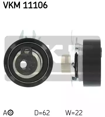 Натяжной ролик ременьа грм SKF VKM11106