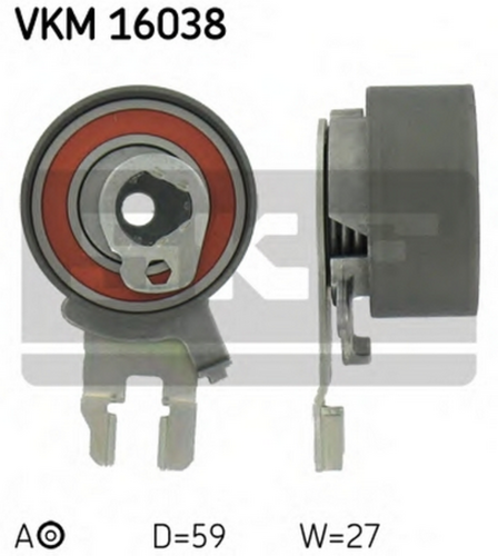Натяжной ролик ремня грм SKF VKM16038