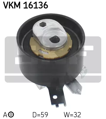 Ролик натяжной ремня грм SKF VKM16136