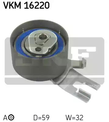 Ролик натяжной ремня грм SKF VKM16220