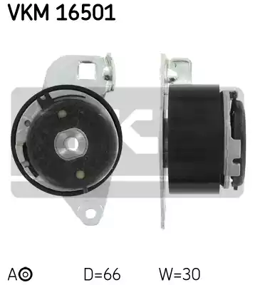 Натяжной ролик ременьа грм SKF VKM16501