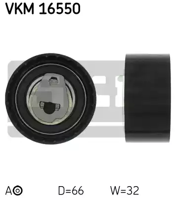 Ролик натяжной ремня грм SKF VKM16550