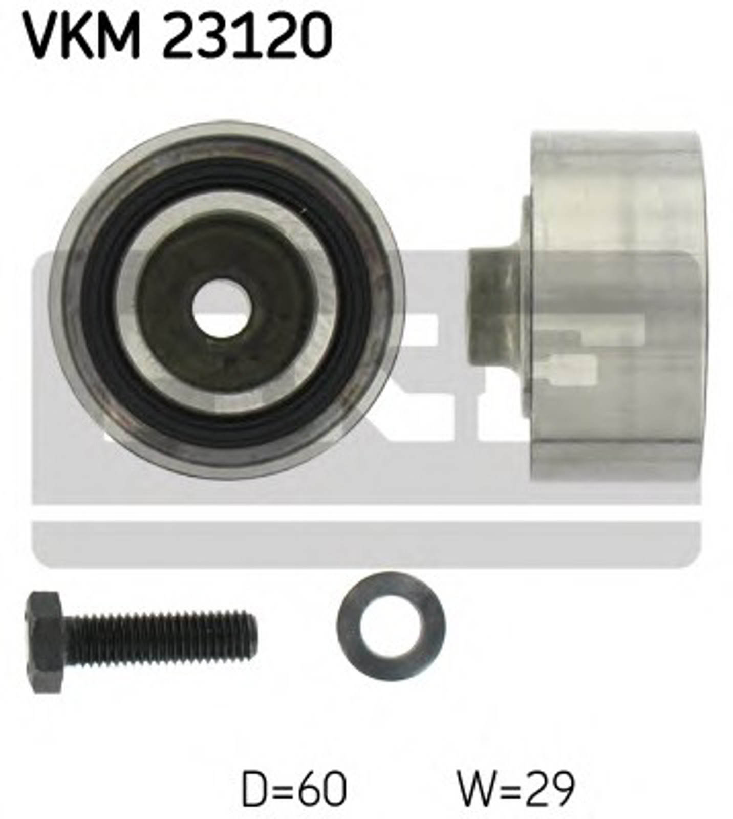 Ролик промежуточный ремня грм SKF VKM23120