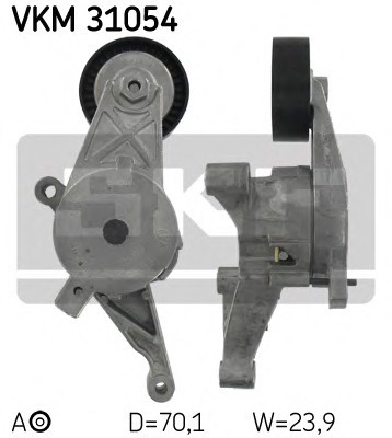 Натяжной ролик поликлинового ремня SKF VKM31054