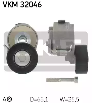 Натяжной ролик поликлинового ремня SKF VKM32046