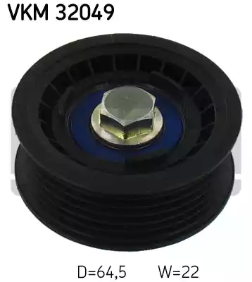 Ролик промежуточный поликлинового ремня SKF VKM32049