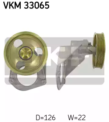 Ролик поликлинового ремня SKF VKM33065