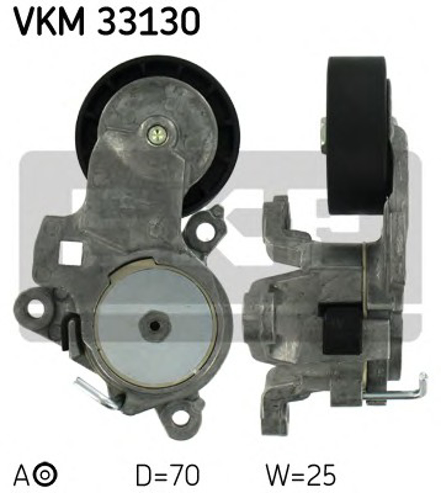 Ролик натяжной поликлинового ремня SKF VKM33130