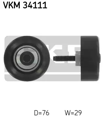 Ролик поликлинового ремня SKF VKM34111