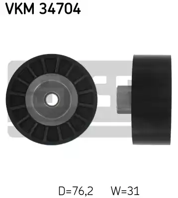 Ролик поликлинового ремня SKF VKM34704