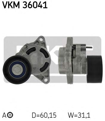 Натяжной ролик поликлинового ремня SKF VKM36041