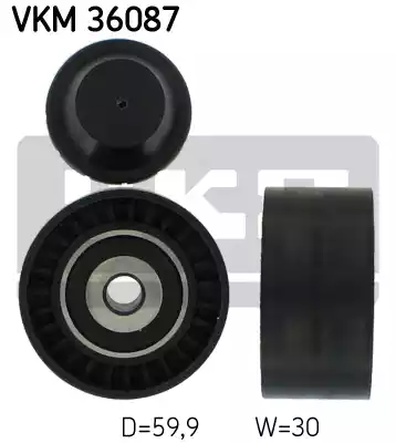 Ролик поликлинового ремня SKF VKM36087