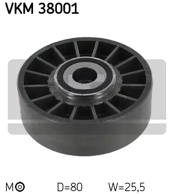 Натяжной ролик поликлинового ремня SKF VKM38001