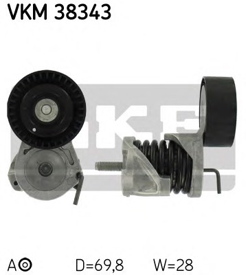 Ролик приводного ремня SKF VKM38343