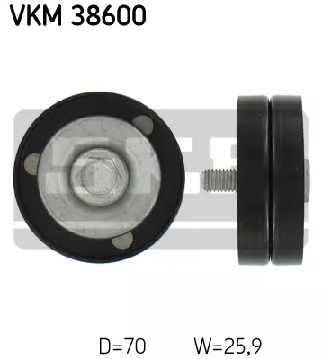 Ролик промежуточный поликлинового ремня SKF VKM38600