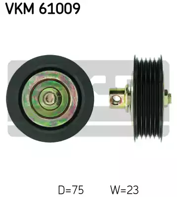Ролик промежуточный поликлинового ремня SKF VKM61009