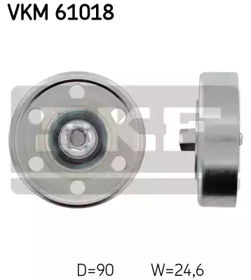 Ролик поликлинового ремня SKF VKM61018