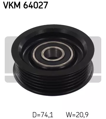 Ролик промежуточный поликлинового ремня SKF VKM64027