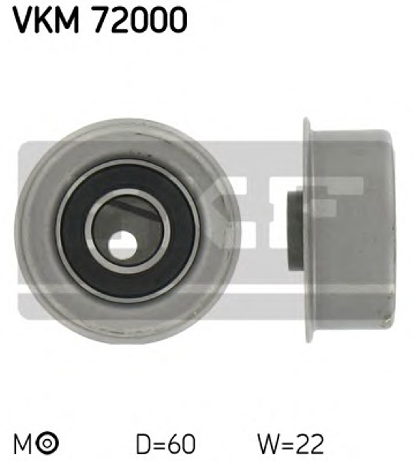 Ролик натяжной ремня грм SKF VKM72000