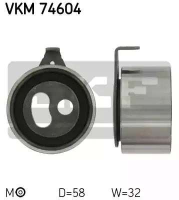 Ролик натяжной ремня грм SKF VKM74604