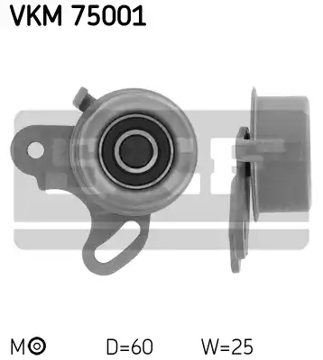 Натяжной ролик ременьа грм SKF VKM75001