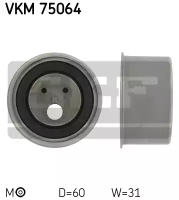 Натяжной ролик ременьа грм SKF VKM75064