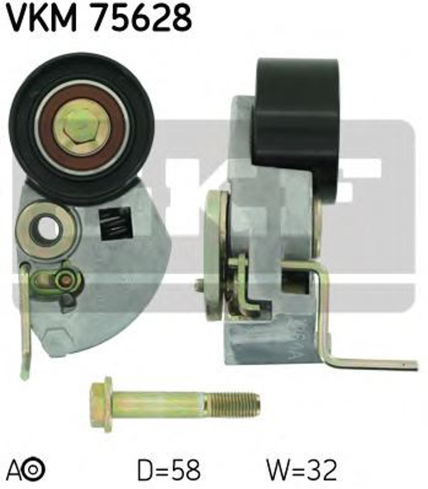 Ролик натяжной ремня грм SKF VKM75628