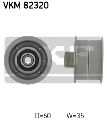 Ролик зубчатого ремня SKF VKM82320