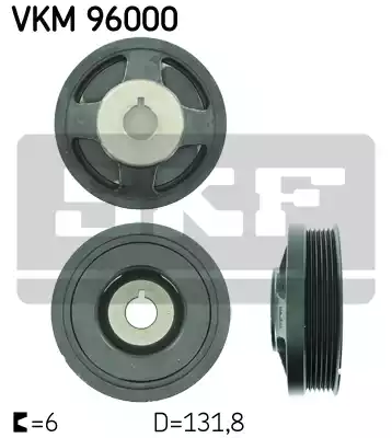 Ременный шкив коленчатого вала SKF VKM96000