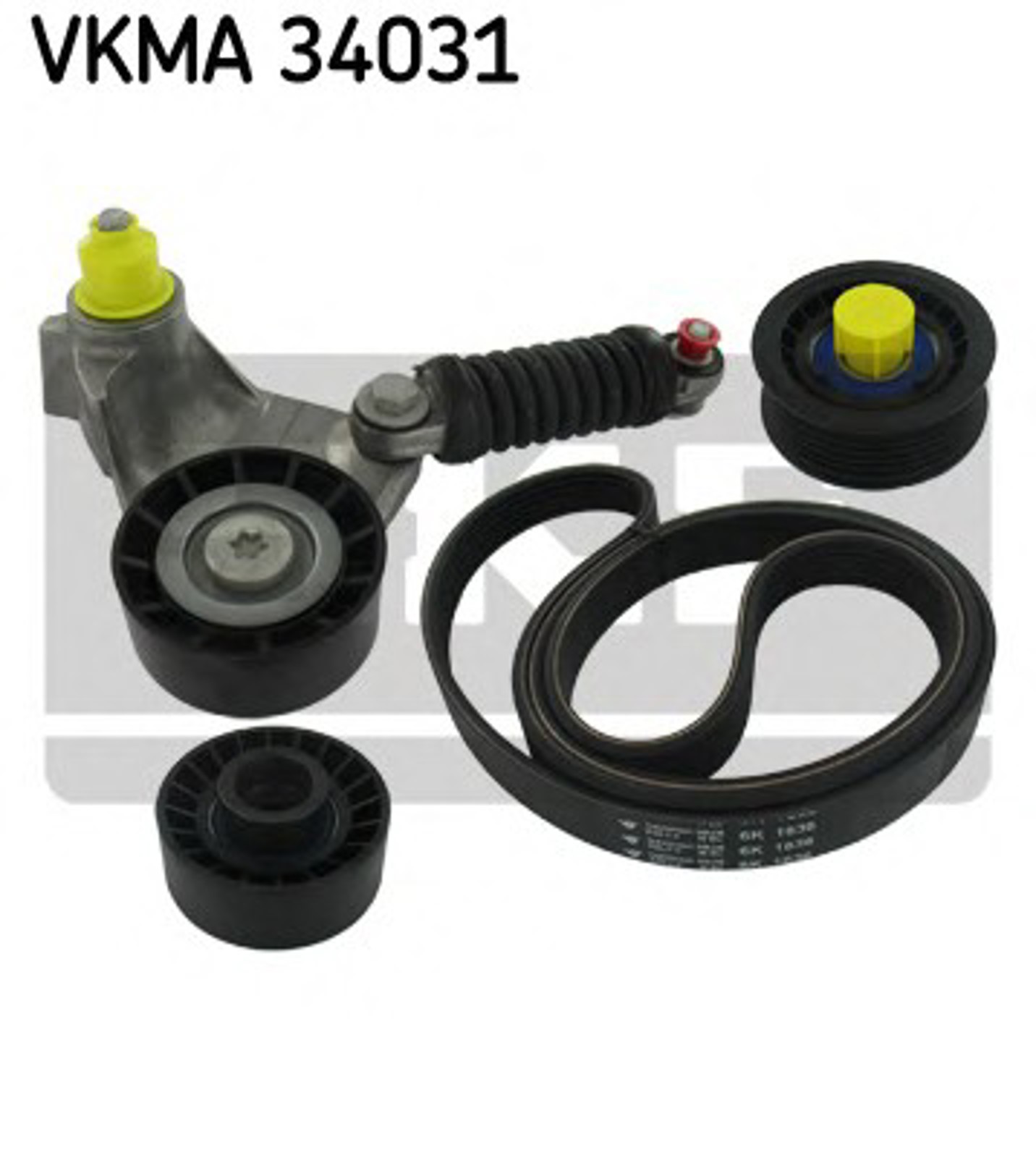 Комплект поликлинового ремня SKF VKMA34031