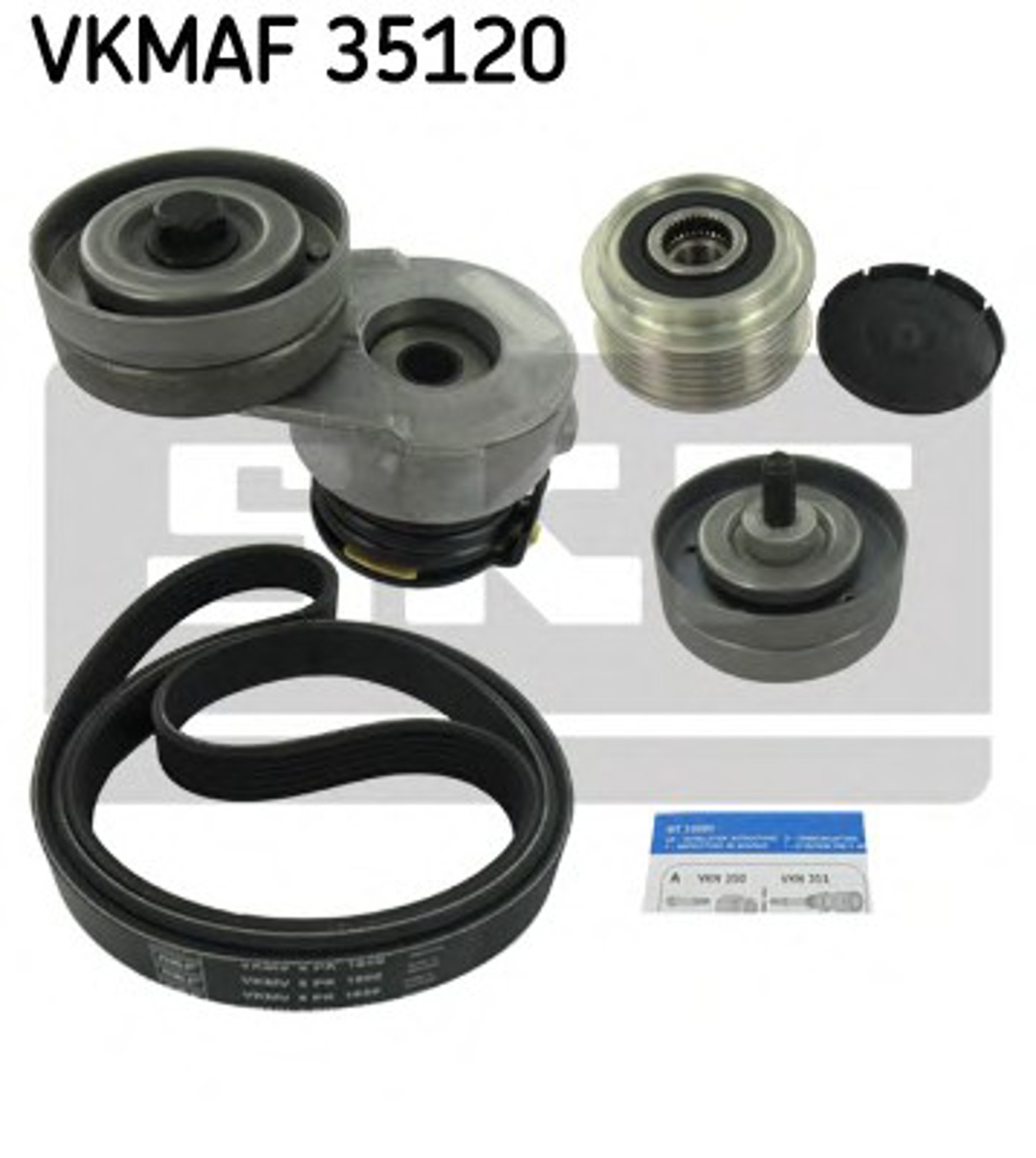 Комплект поликлинового ремня SKF VKMAF35120