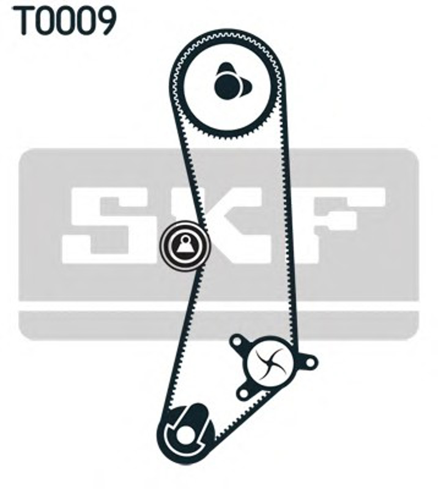 Комплект грм с водяным насосом SKF VKMC02200
