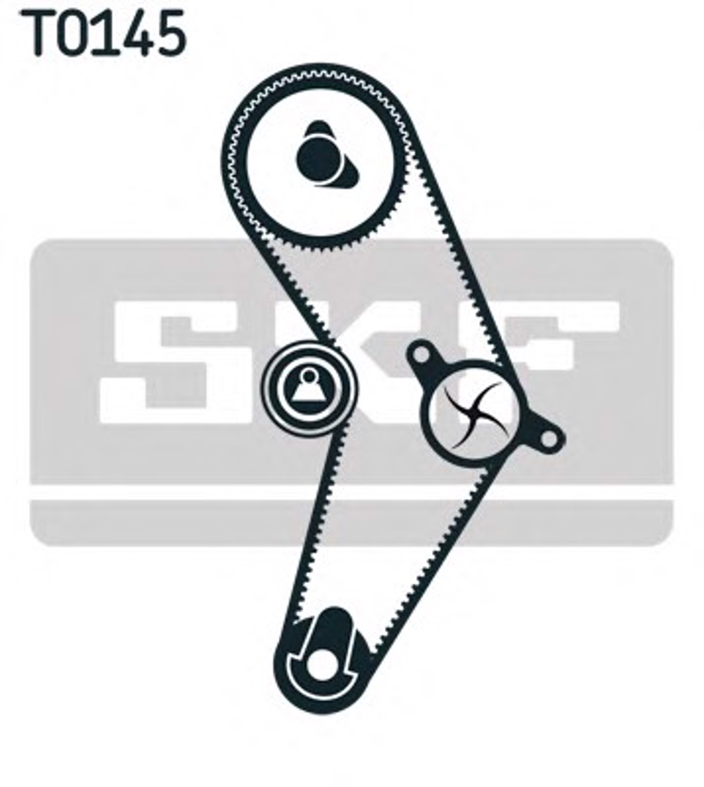 Комплект грм (с помпой) SKF VKMC02204-2