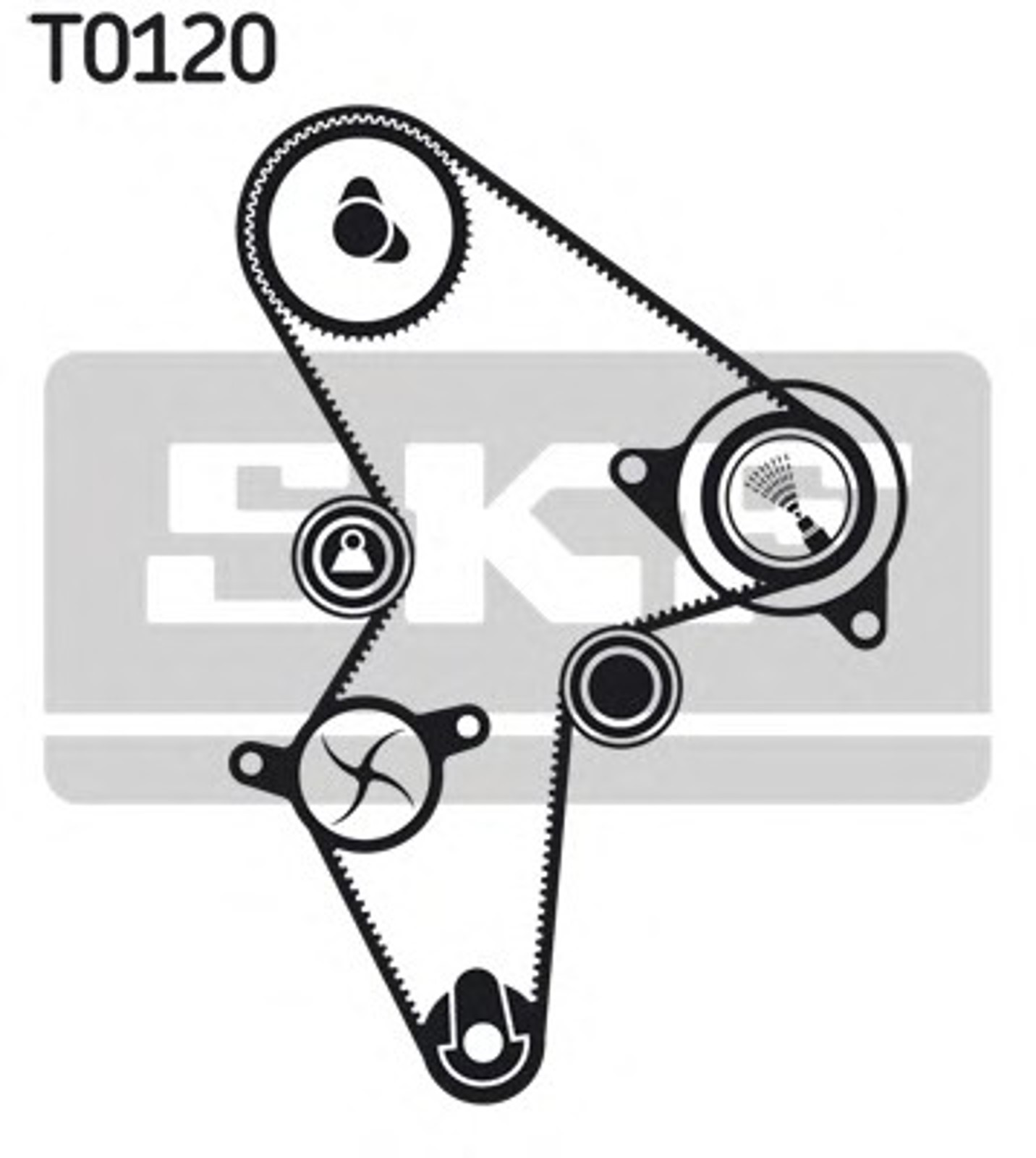 Комплект грм с водяным насосом SKF VKMC03120