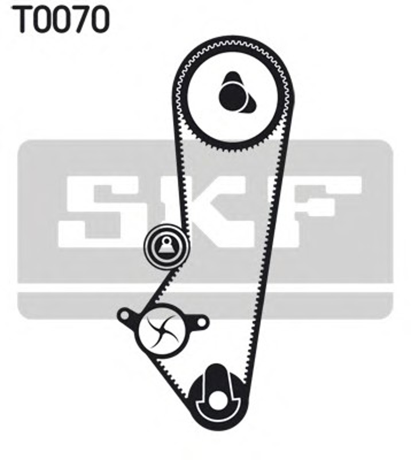 Комплект грм с водяным насосом SKF VKMC04201