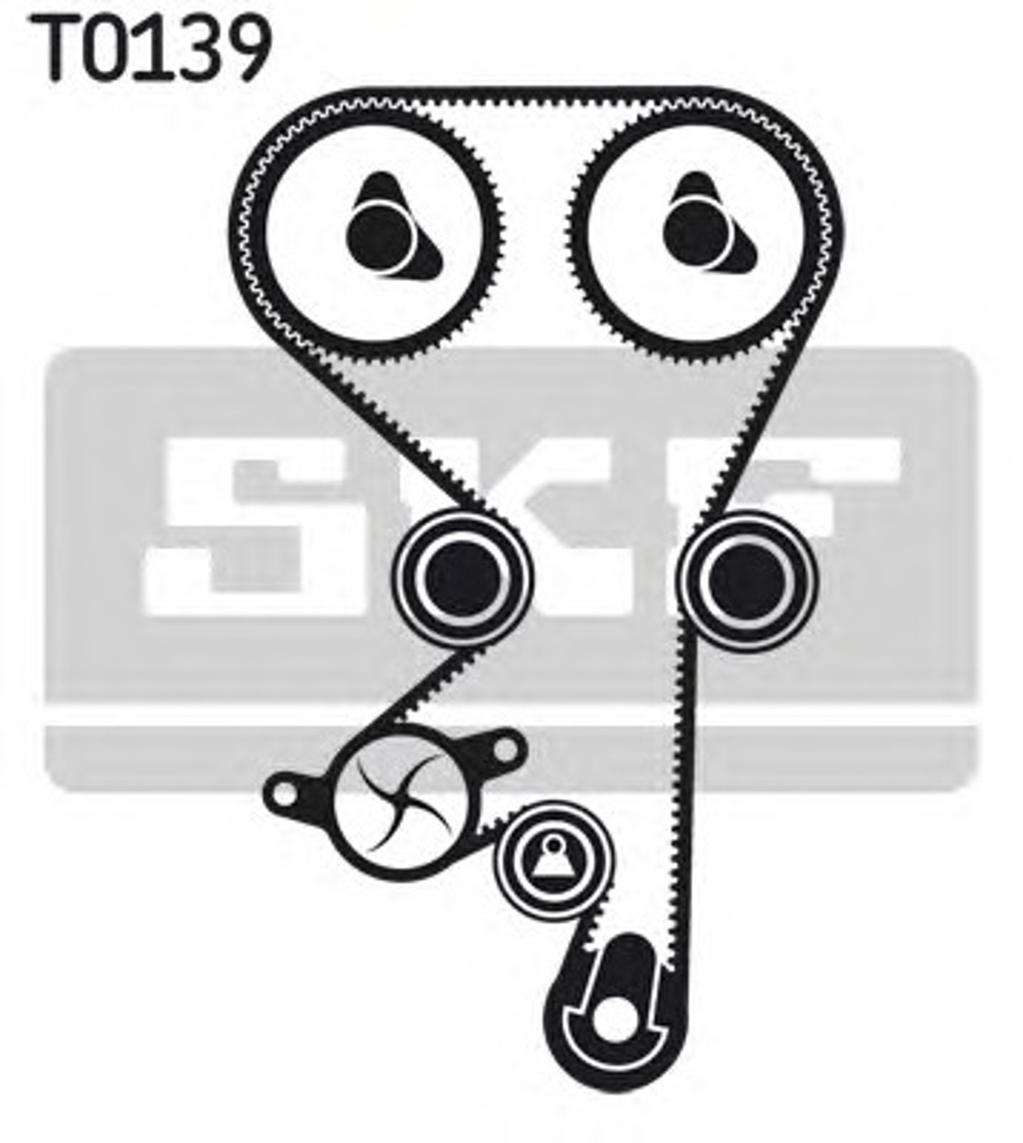 Водяной насос + комплект зубчатого ремня SKF VKMC05156-1