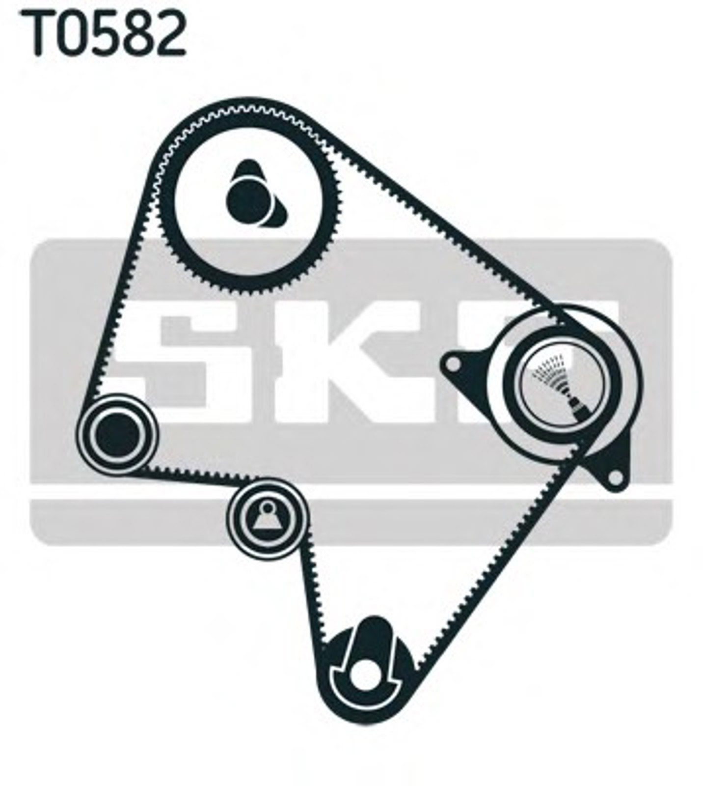 Комплект грм с водяным насосом SKF VKMC96010
