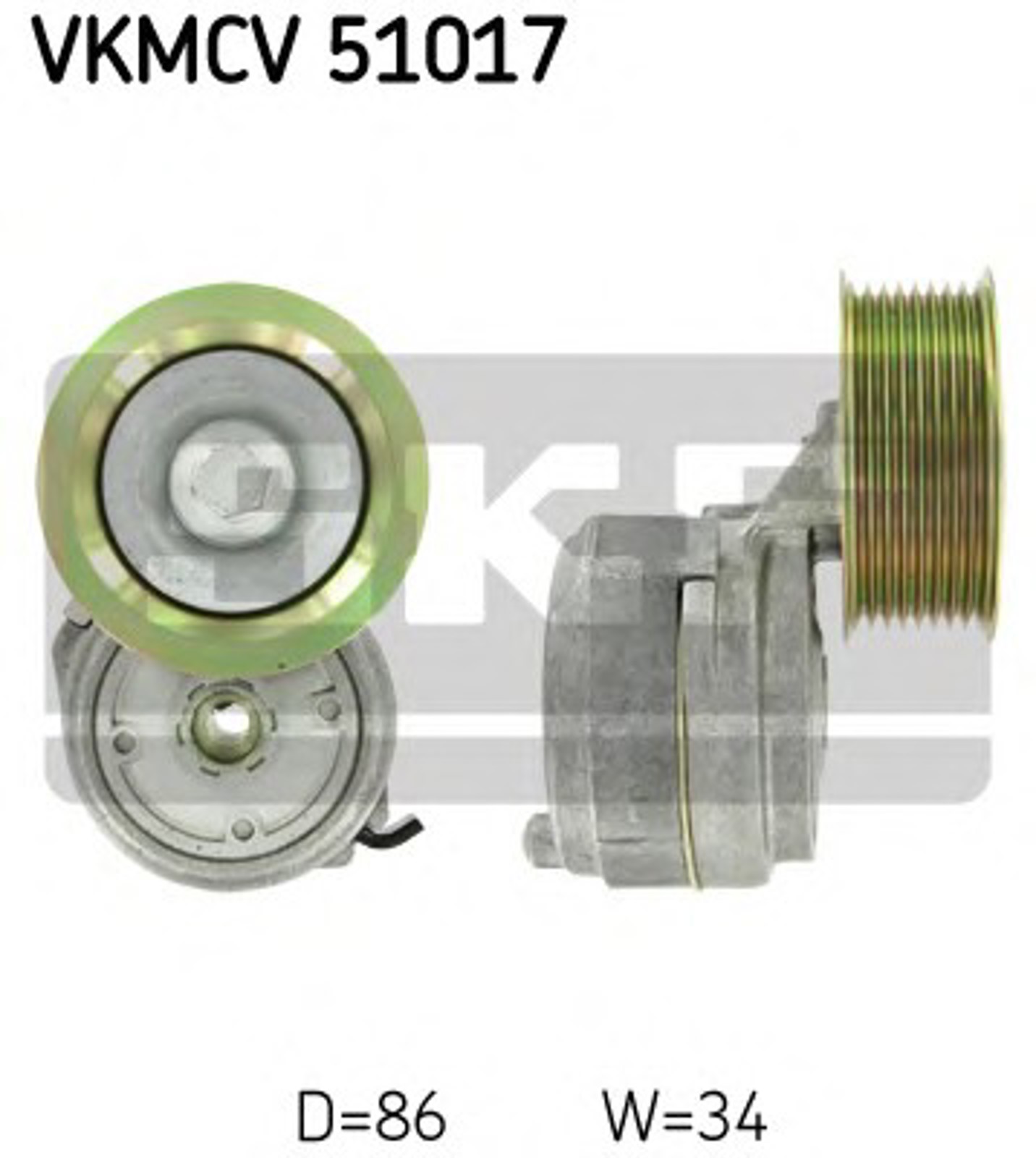 Ролик приводного ремня SKF VKMCV51017