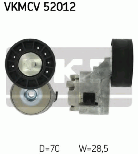 Ролик натяжителя ручейкового ремня SKF VKMCV52012