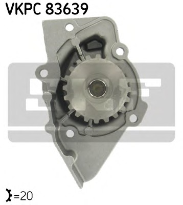 Водяной насос охлаждение двигателя aquamax SKF VKPC83639