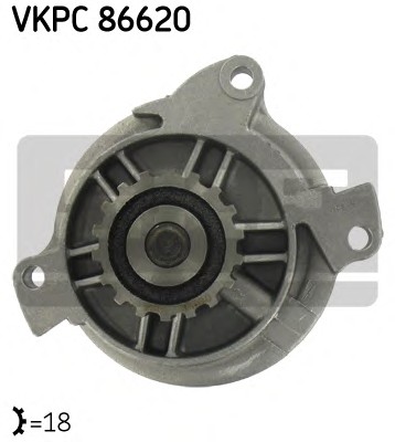 Водяной насос охлаждение двигателя SKF VKPC86620
